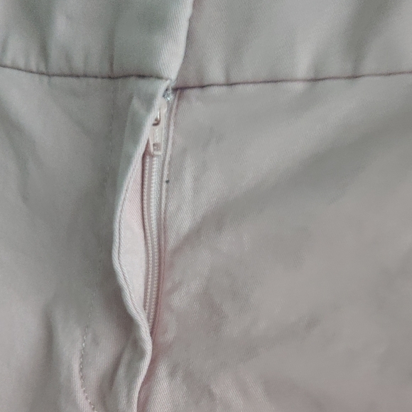 LOFT Light Pink Scalloped Hem High Waist Shorts - Picture 6 of 7